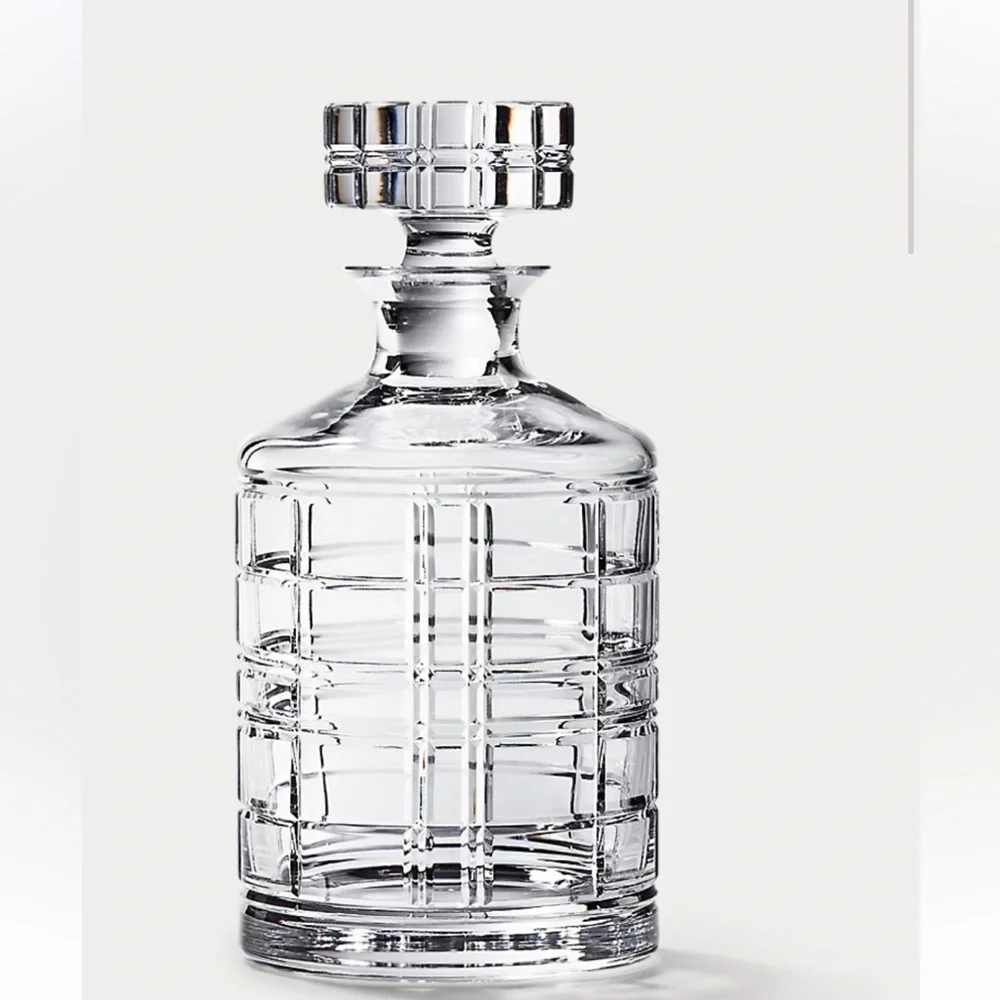 Ralph Lauren Hudson Crystal Decanter and Glass Set